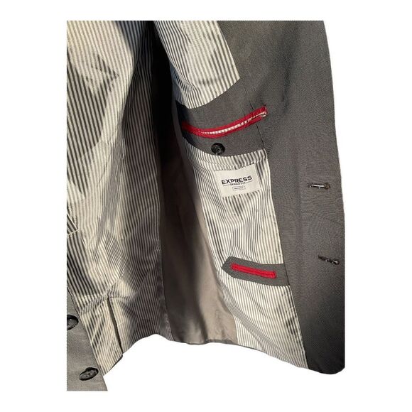 Express Women’s Size 36R Black Skinny Fit Two Button Sport Coat Blazer Jacket - Picture 5 of 16